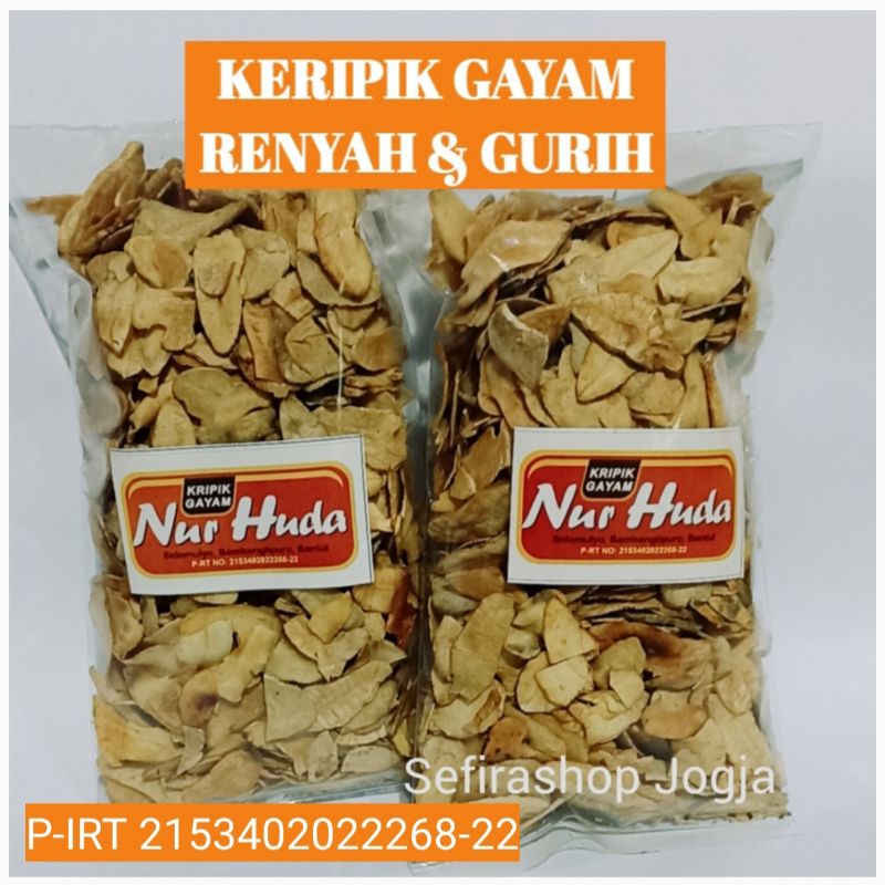 

KERIPIK GAYAM RENYAH GURIH BAWANG KEMASAN 400 GRAM ASLI BANTUL JOGJA