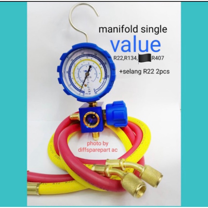 Manifold AC single Value + selang R22