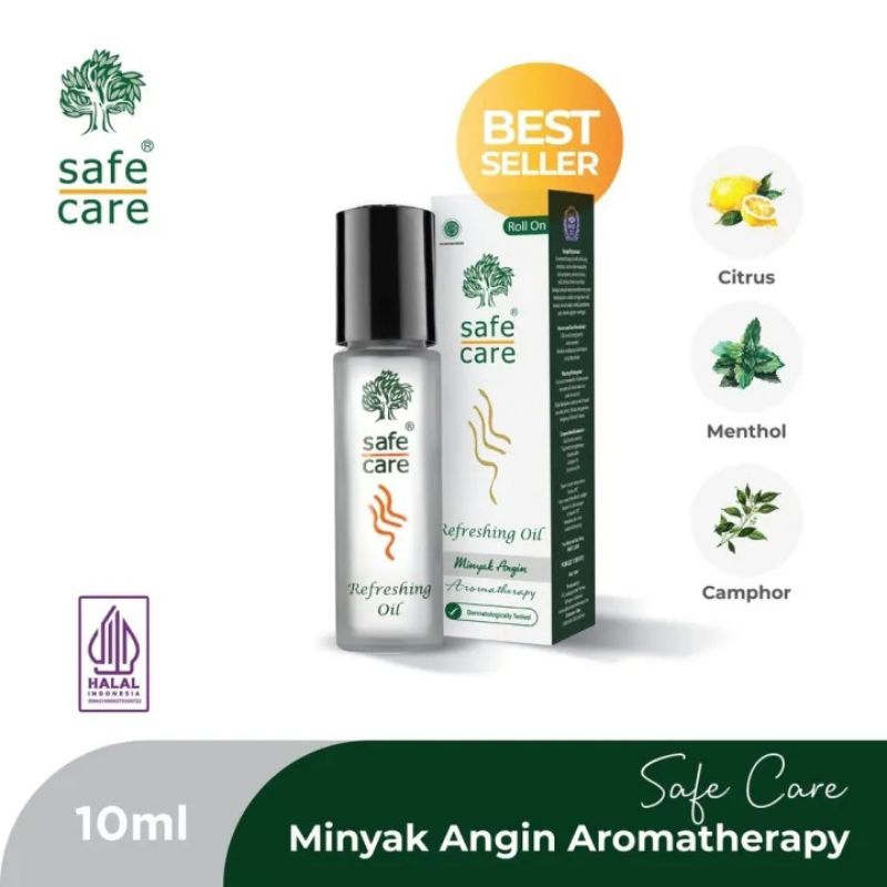 SAFE CARE MINYAK ANGIN AROMATHERAPY ROLL ON 10ml