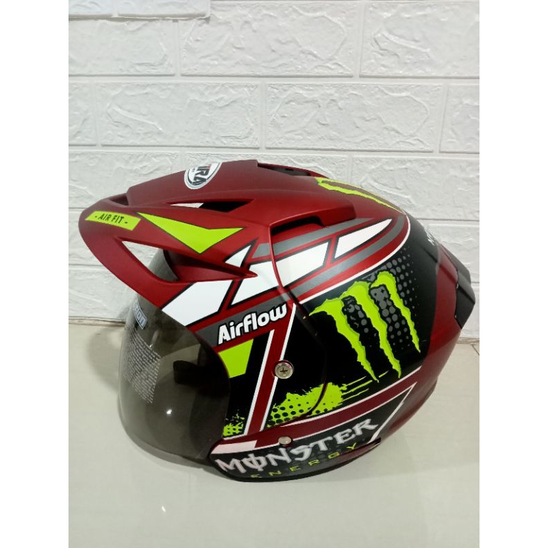 promo helm monster red