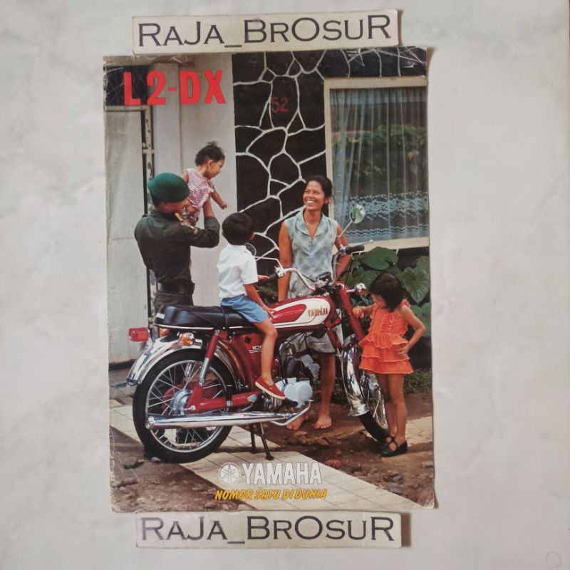 Poster brosur katalog leaflet jadul lawas Yamaha L2 DX/Yamaha L2DX 1977