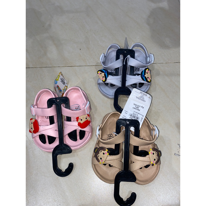 sandal anak perempuan bahan karet anti slip by zandilac