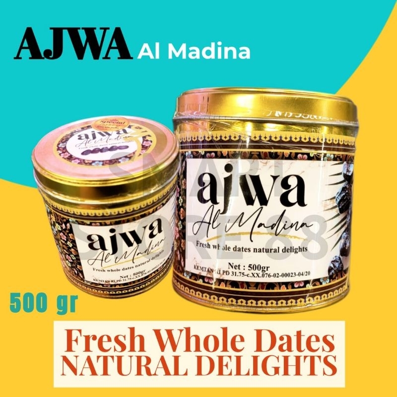 

AJWA AL MADINA KURMA PREMIUM 500GR FRESH WHOLE DATES NATURAL DELIGHTS