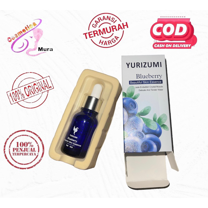 [ serum wajah ] yurizumi blueberry face serum || yurizumi blueberry beauty skin essence || brightening and whitening serum || bioaqua yurizumi