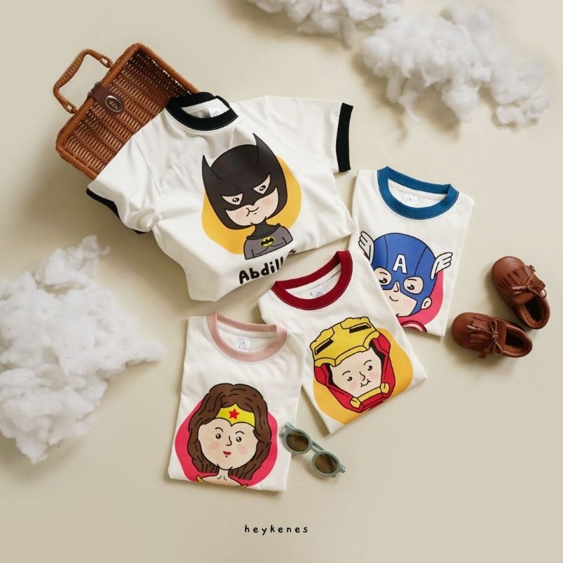 Heykenes Kaos Anak Custom Superhero 30s