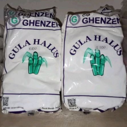 

1KG MUAT 5PCS GULA HALUS CAP GHENZEN