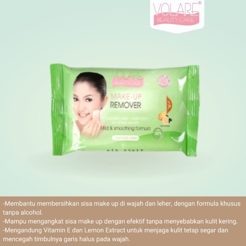 [ VOLARE ]VOLARE CLEANSING WIPES || TISSU WAJAH REMOVER || WIPES &amp; MAKE UP REMOVER