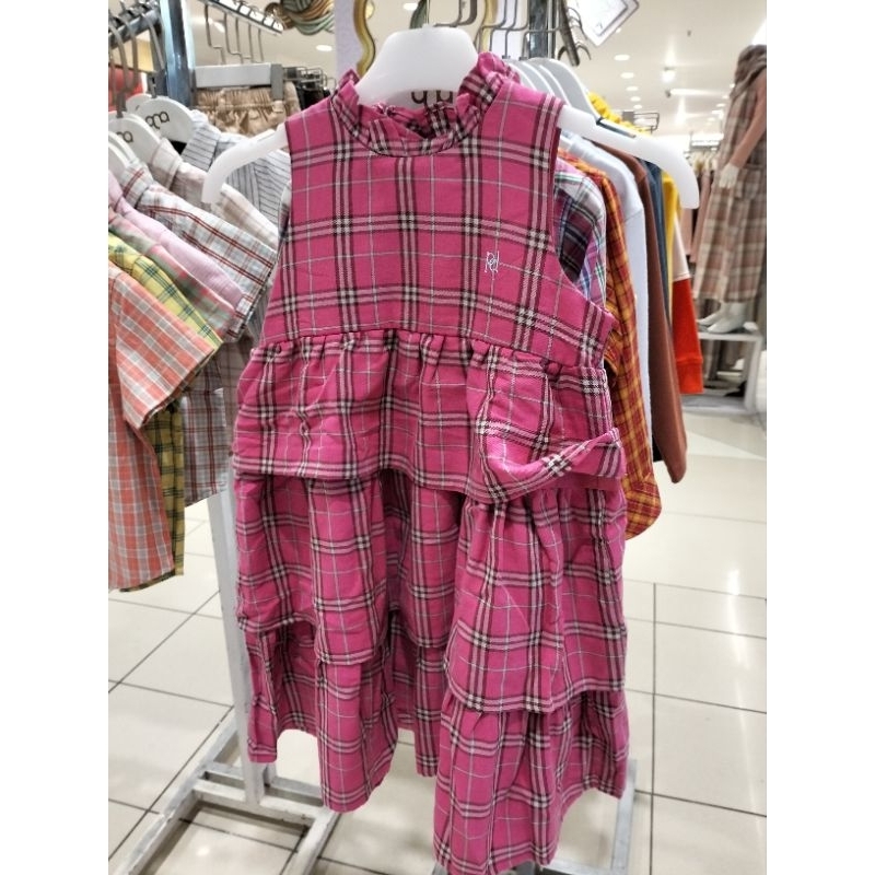 Pito Dito Baju Dress Anak Perempuan Usia 1-12th Motif Kotak Original
