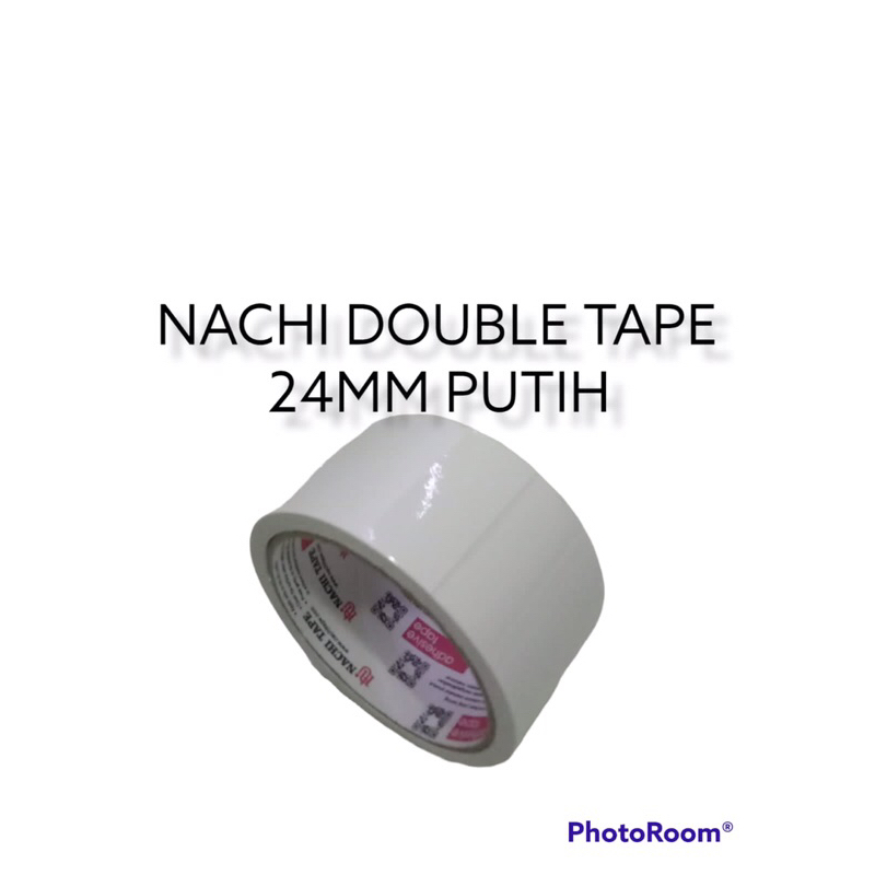 DOUBLE TAPE PUTIH NACHI UKURAN 24mm TEBAL / NACHI DOUBLE TAPE TEBAL