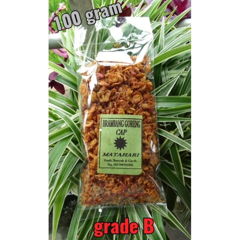 

BAWANG GORENG [ 1 ONS ] (100 gram) GRADE B