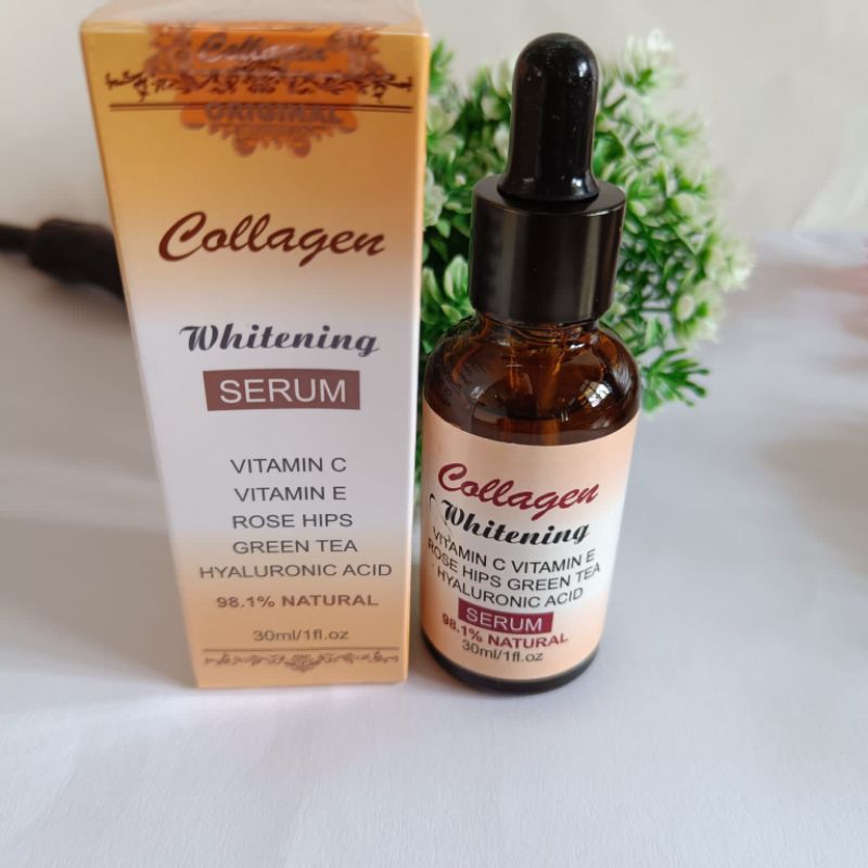 Serum collagen whitening vit-c serum pemutih wajah original