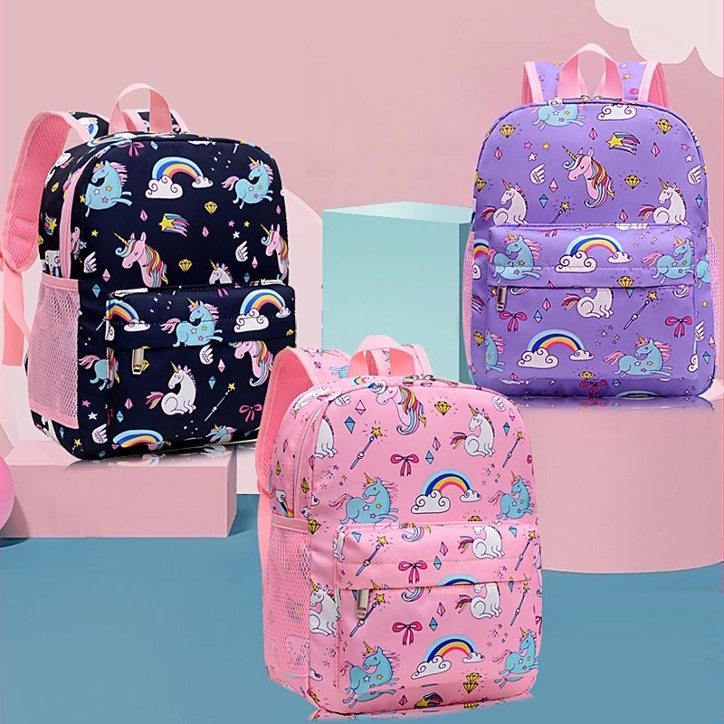 TAS RANSEL ANAK PEREMPUAN MOTIF KARAKTER UNICORN TAS SEKOLAH  3 - 6 TAHUN FASHION ANAK MOTIF KARTUN TAS RANSEL PINK TAS RANSEL HITAM TAS UNICORN CANTIK TAS CANTIK LUCU TAS PELANGI