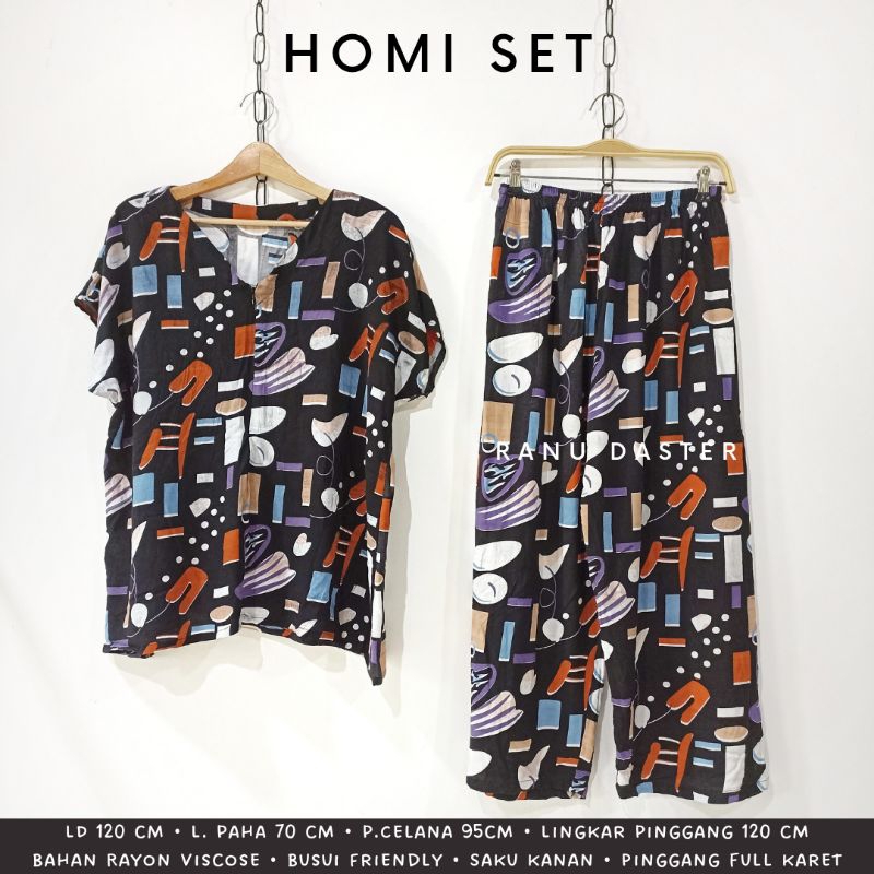 Setelan Kulot Rijek - One Set Piyama Panjang