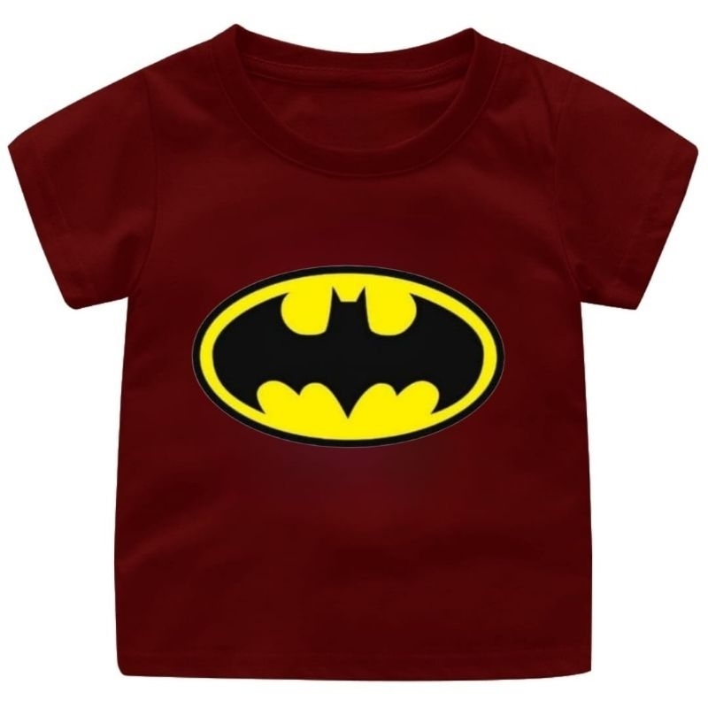 BAJU KAOS ATASAN ANAK-ANAK/REMAJA/DEWASA MOTIF BATMAN 1-15TAHUN/REMAJA/DEWASA 9WARNA