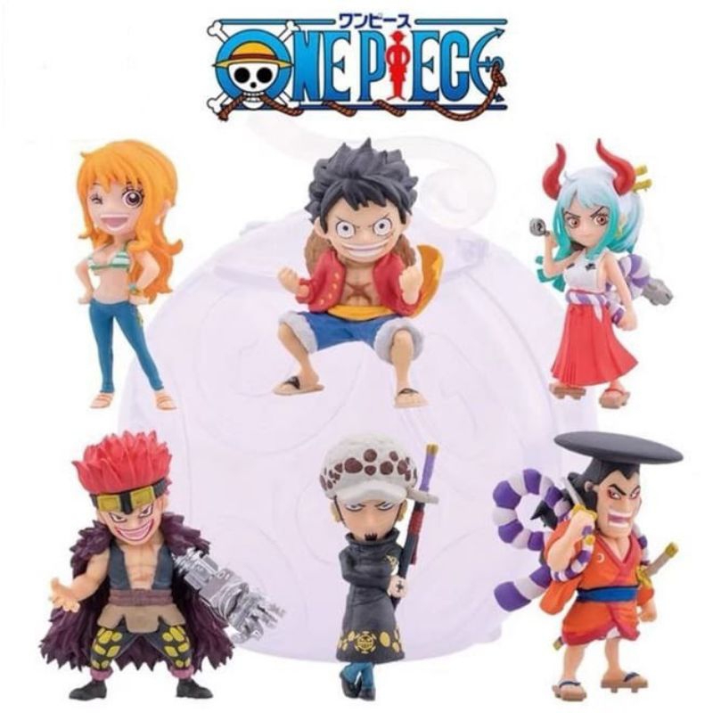 ACTION FIGURE ONE PIECE LUFFY ODDEN LAW NAMI ONE PIECE WANO ARC ACTION FIGURE - KARAKTER ANIME ONE P