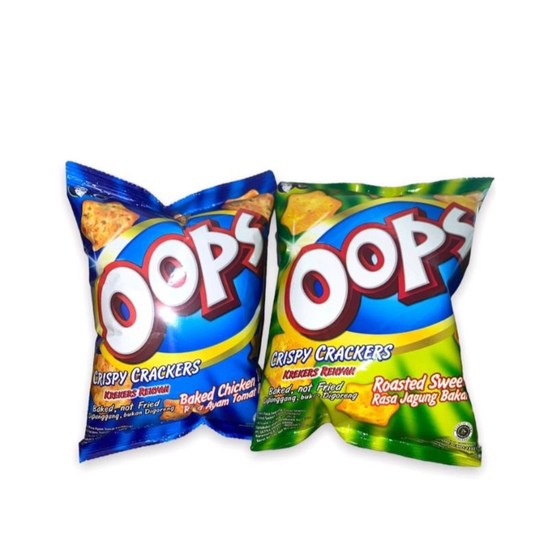 OOPS SNACK CRISPY CRACKERS / KREKERS RENYAH 45GR