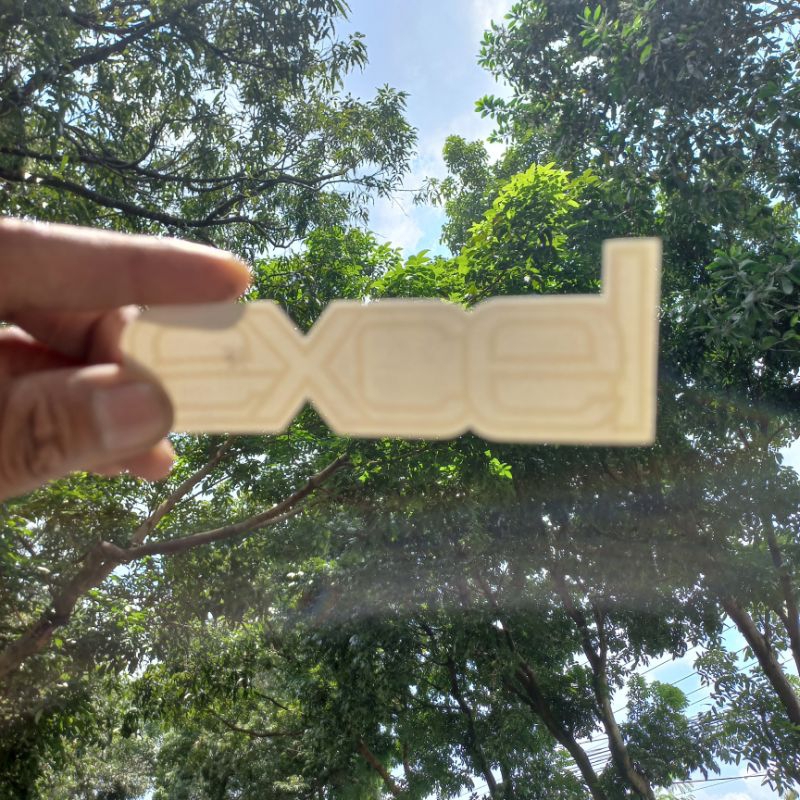 sticker stiker logo tepong tempong vespa excel original danmotor