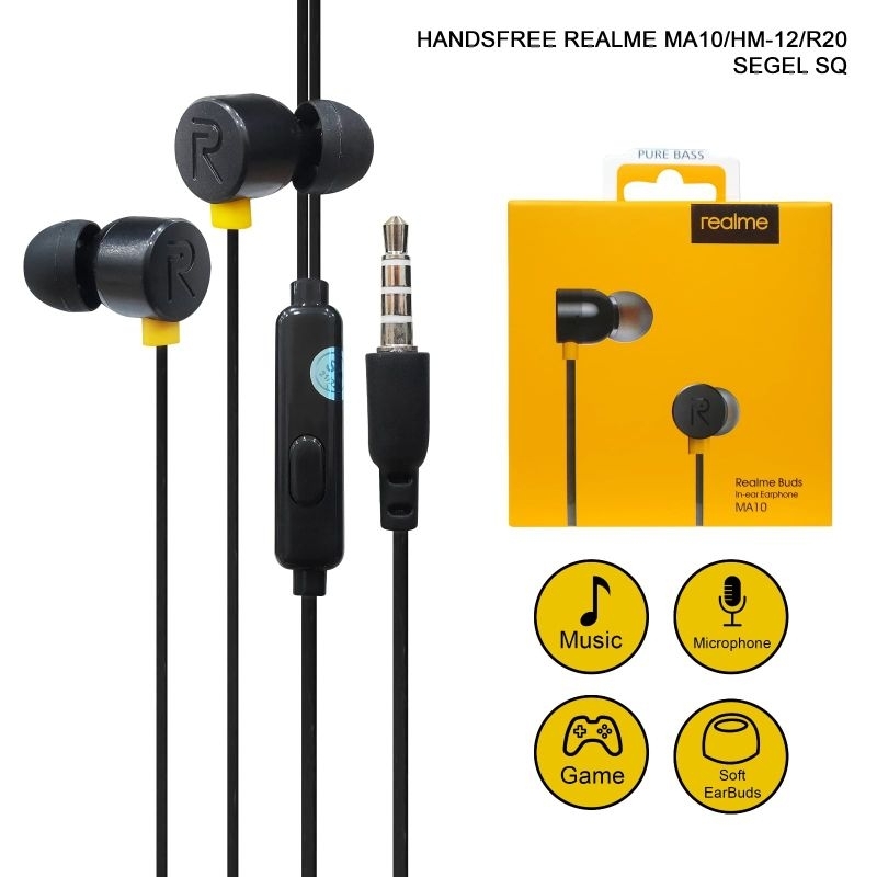 HF/Headset Realme MA-10 Super Basss ●