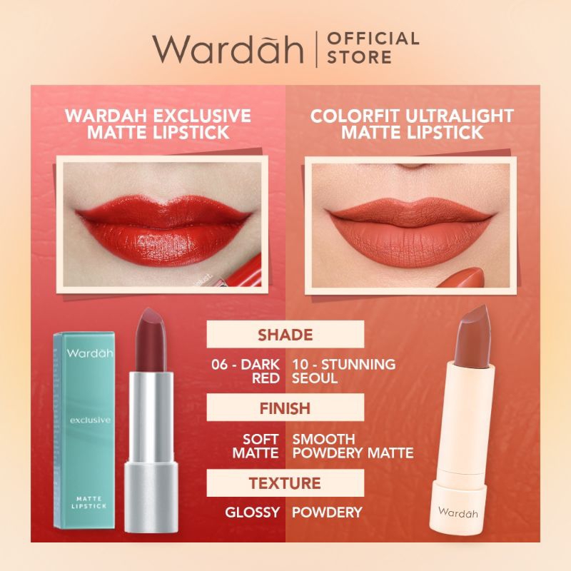 WARDAH Colorfit Ultralight Matte Lipstick