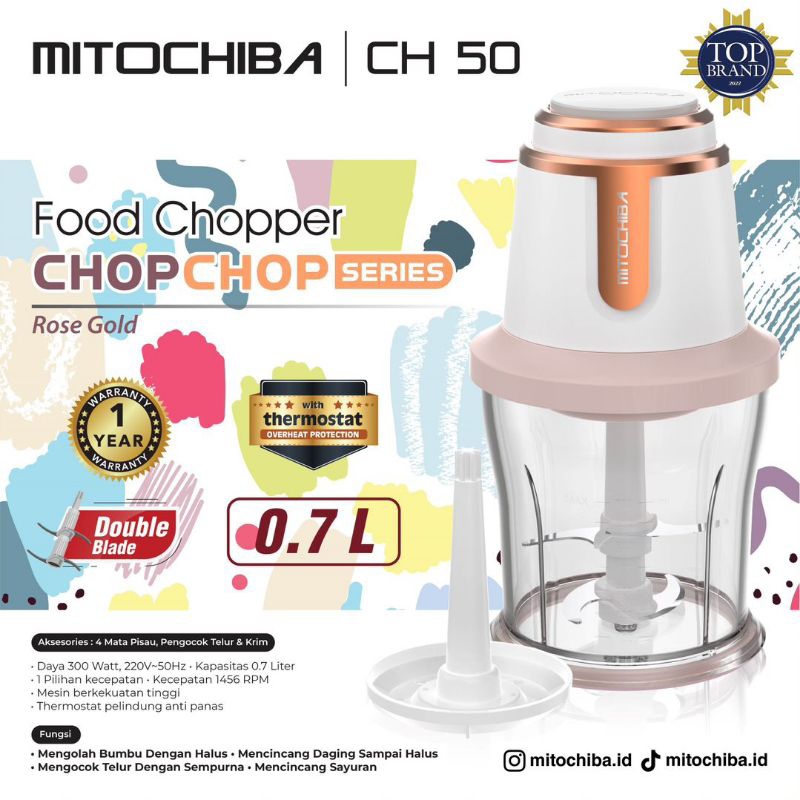 FOOD CHOPPER MITOCHIBA CH50 CH 50 CHOP CHOP 0.7LT