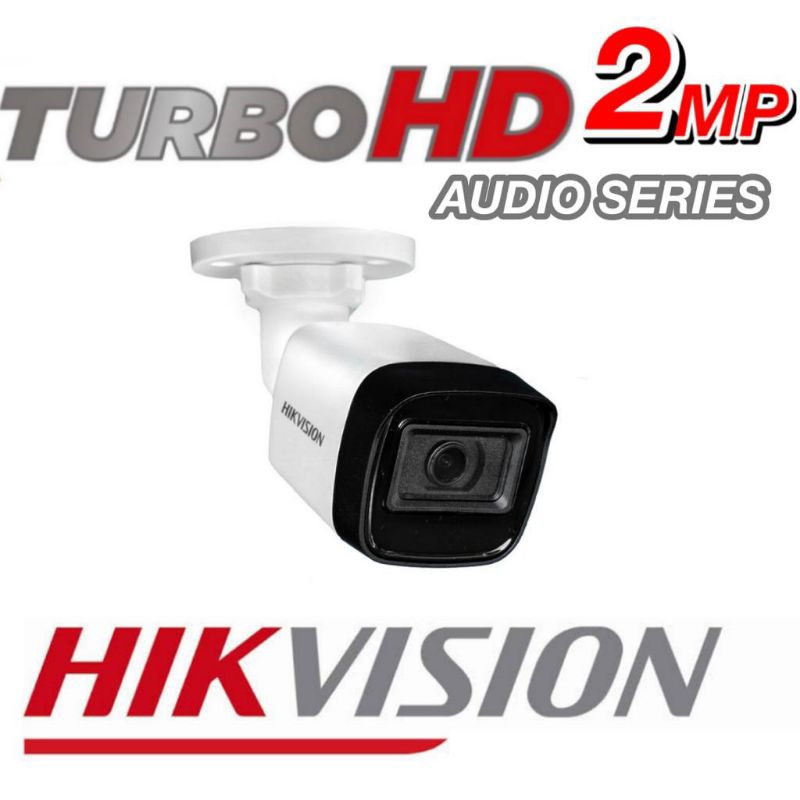 PAKET CCTV HIKVISION AUDIO SERIES 4 CHANNEL 4 CAMERA 2MP TURBO HD 1080P KOMPLIT TINGGAL PASANG