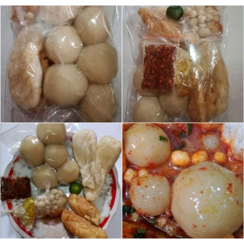 

baso aci ayam jumbo paket 6 bungkus sudah komplit bumbu dll enak gurih pedas murah pisan euy ah