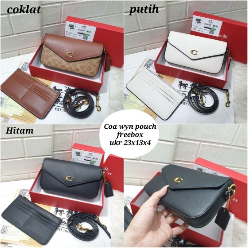 Tas wanita coa wyn premium crossbody pouch import new freebox
