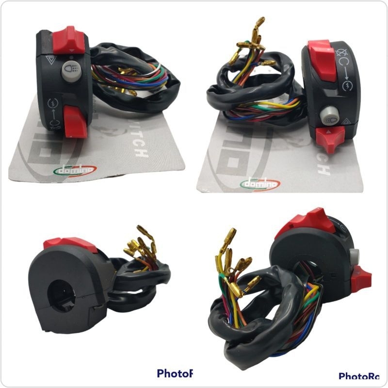 SAKLAR KANAN DIM HAZARD STARTER CUT DOMINO MODEL KTC HOLDER UNIVERSAL JAUH DEKAT STATER XABRE 3 TOMB