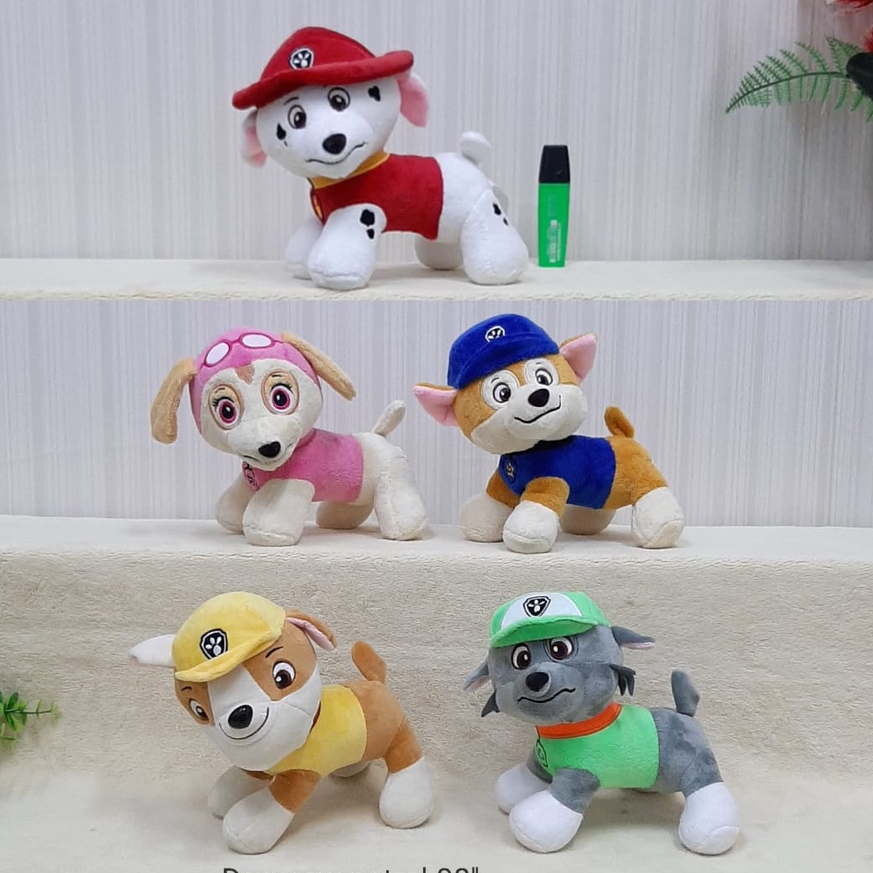 Boneka Dog Paw Patrol Size 8&quot;/22cm/boneka dog/boneka karakter/boneka animal