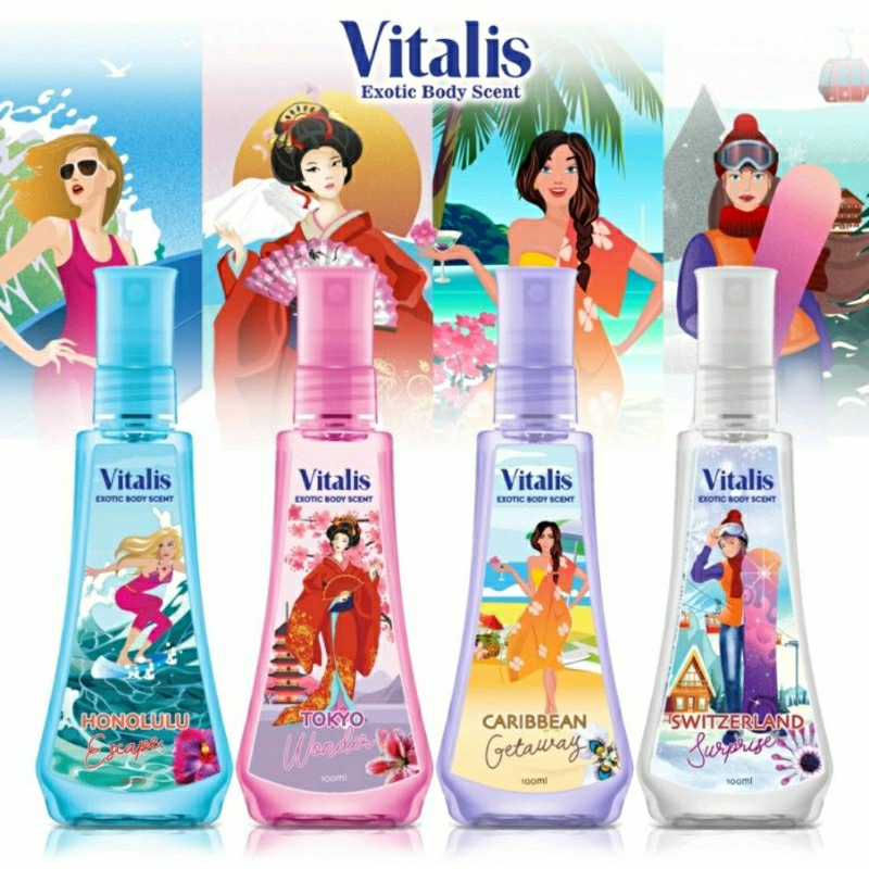 Vitalis Exotic Body Scant 100ml | Parfum Spray | All Varian