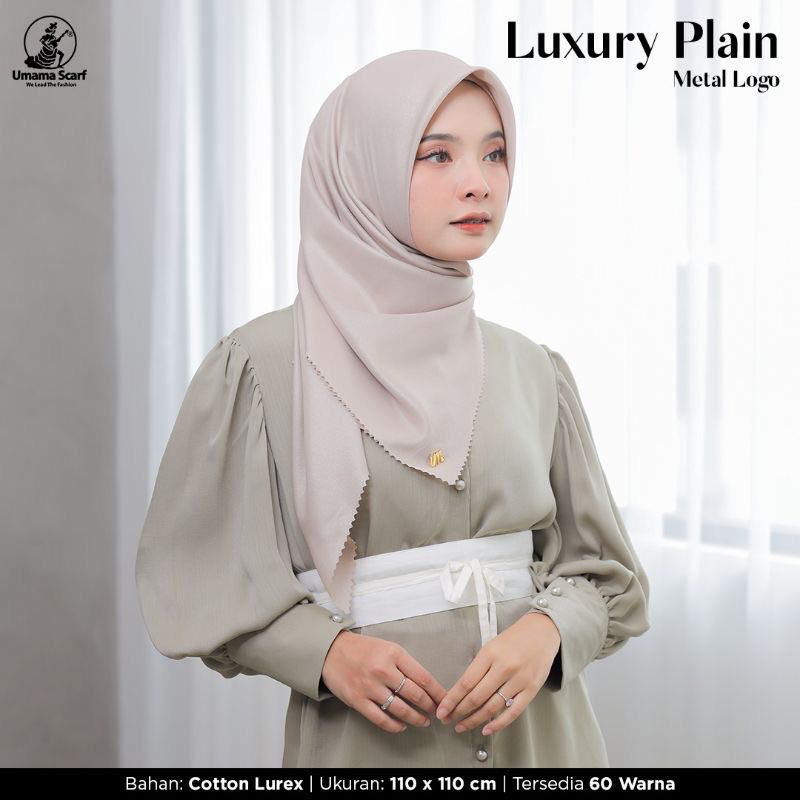 SEGIEMPAT LUXURY PLAIN ICON METAL LOGO UMAMA