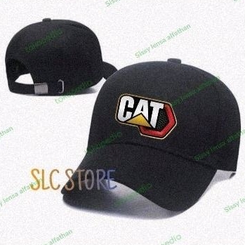 TOPI BASEBALL PREMIUM CATERPILLAR CUSTOM NAMA LOGO SENDIRI
