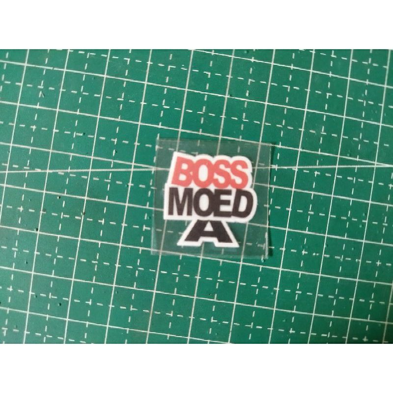 

stiker boss moeda