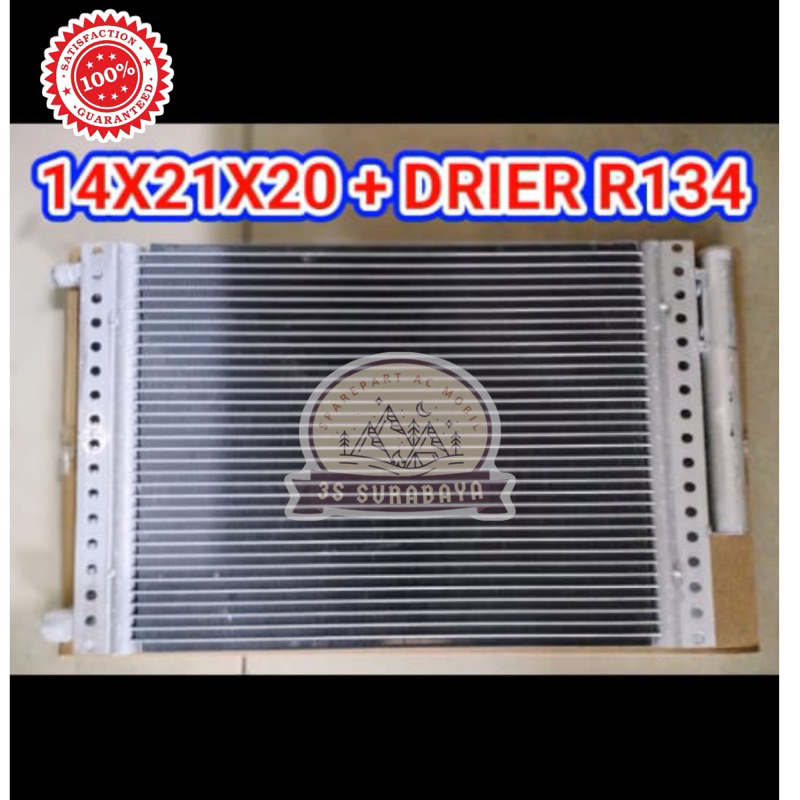 Kondensor 14x21x20 + Drier Multiflow Universal Ac Mobil
