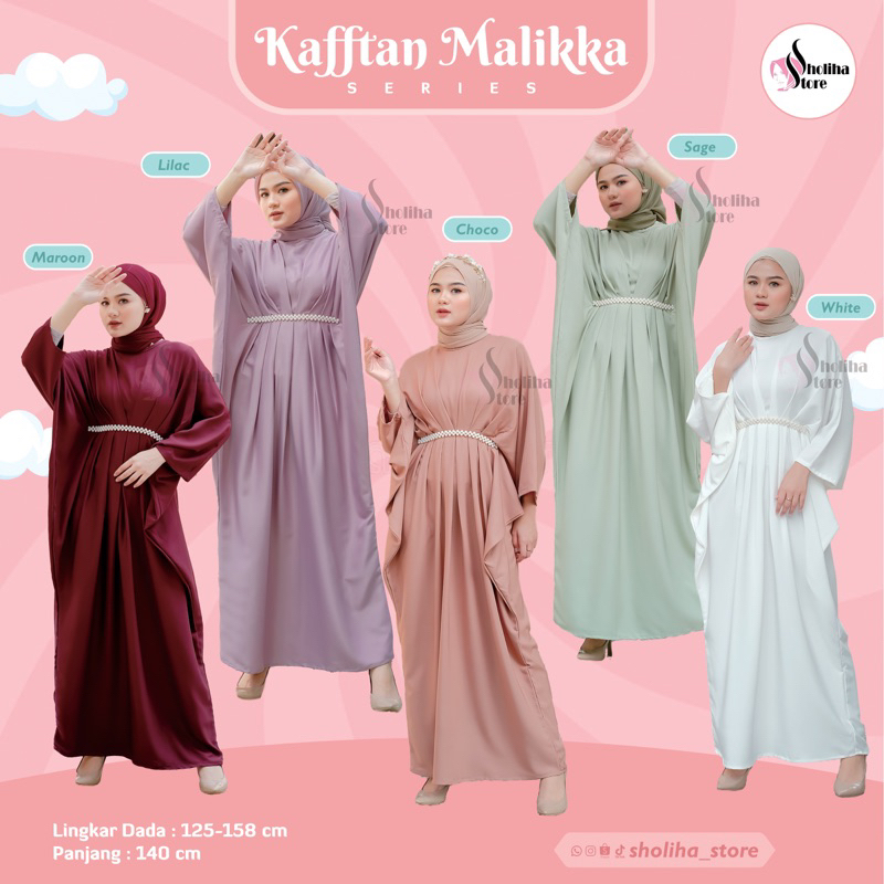 Kaftan 2024 Terbaru - Dress Lebaran- Kaftan Lebaran 2024- Kaftan Maliikka