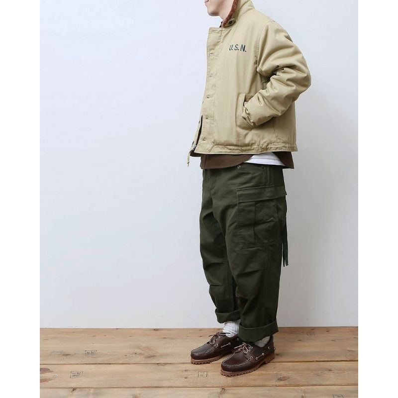 Jacket Vintage Espionage N37 USN N-1 Deck Jacket Mens Motorcycle Casual Coats Fleece Military Unifor