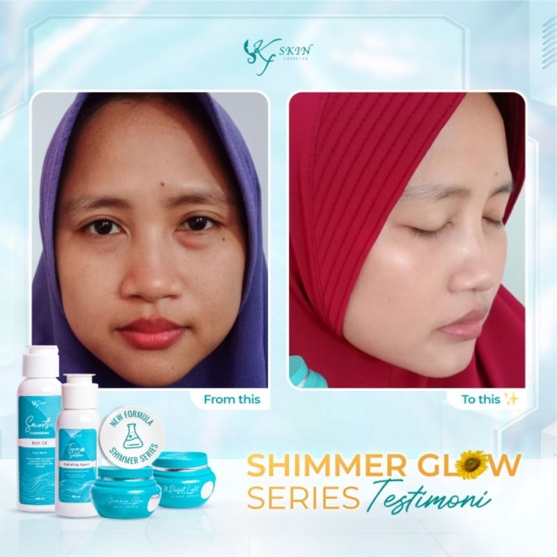 PAKET KFSKIN SHIMMER TAHAP 2 / LC BEAUTY BIRU