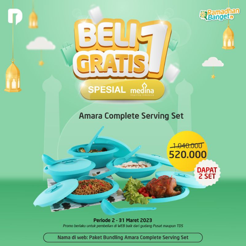 

Paket Bundling Amara Complete Serving Set