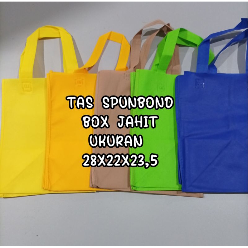 

Tas Spunbond box jahit 23,5x22,28