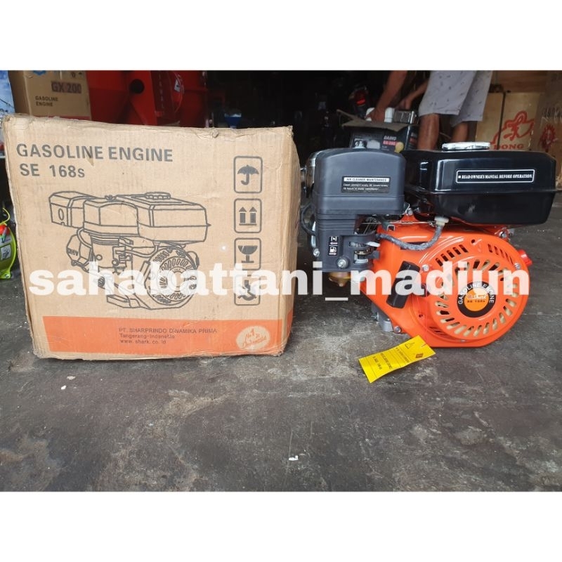 Mesin Penggerak SHARK SE168s 6.5 HP / Mesin Motor Penggerak Bensin Engine 6.5 HP SHARK