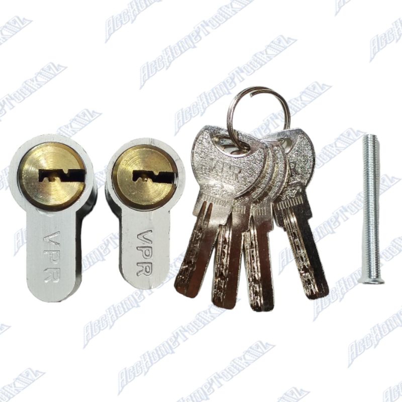 Kunci Cylinder Pintu Rumah Besar Tanggung Kecil / Kunci Babet Silinder / Anak Key Komputer 4 / 60mm x 32 / 60mm x 29 / VPR D60 X60/ Kunci Aluminium Kepala Kuningan Asli cilinder