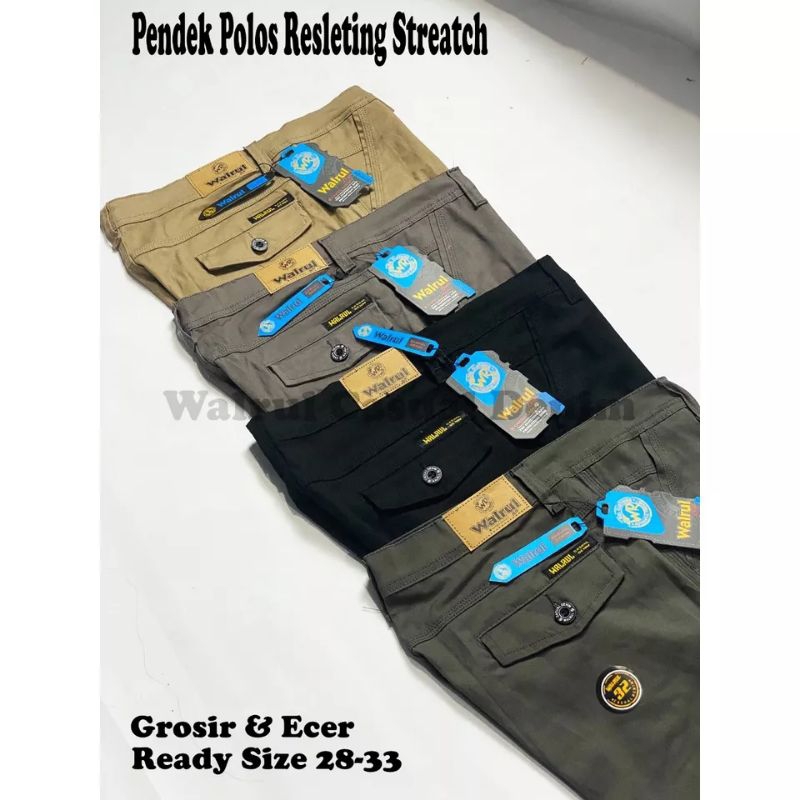 Chinos Pants Resleting Celana Pendek Cinos Cino Pria Original By Walrul