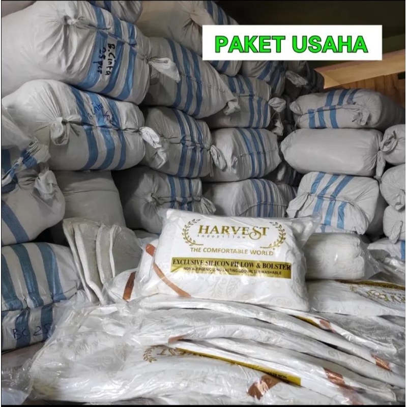 PAKET USAHA ISI 25 BIJI BANTAL/ GULING HARVEST/ CANDY LUXURY/ MAGNUM SILK/ DAFFA