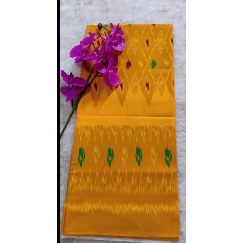 Kamen Endek Cotton Cepuk kuning