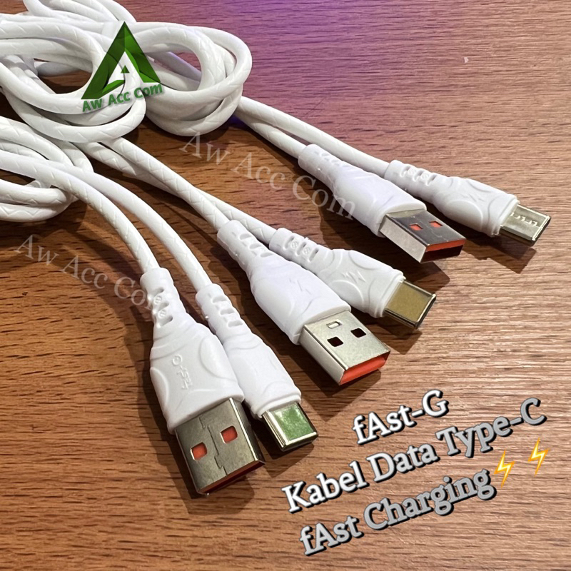 KABEL DATA TYPE C QUALCOMM FAST CHARGING PREMIUM QUALITY DATA CABLE TYPE C R-MAX