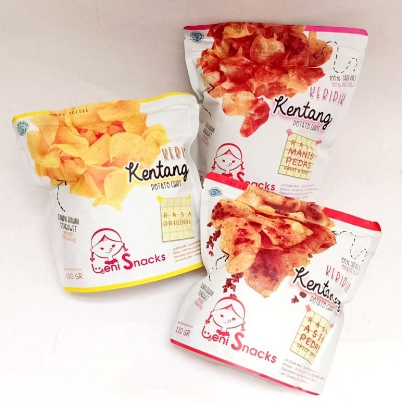 Leni Snacks Keripik Kentang 120gr