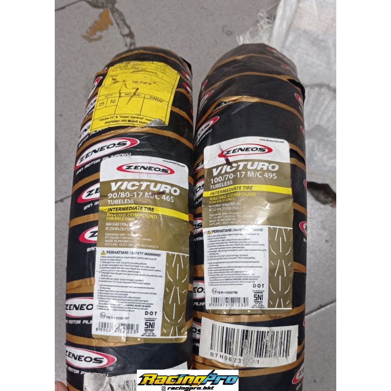 BAN ZENEOS VICTURO SEPASANG 90/80 & 90/100 RING 17