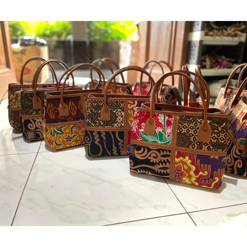 Tas webe batik perca (motif acak/random)