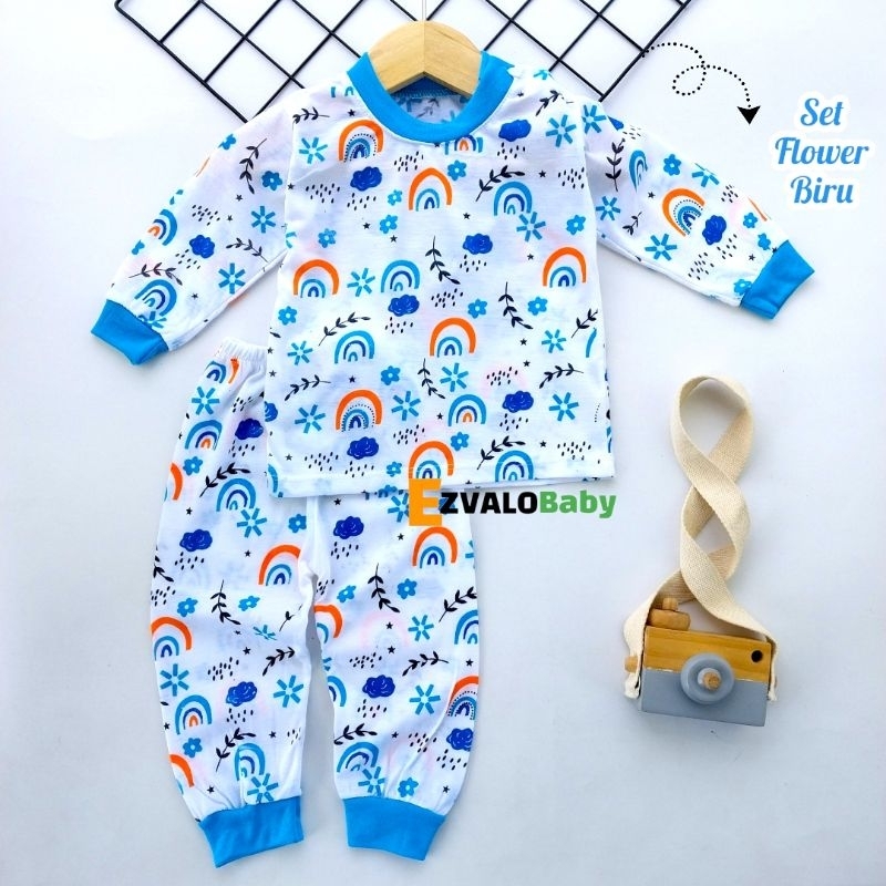 BAJU BAYI KANCING DI PUNDAK PIAYAMA BAYI PEREMPUAN 0-12 BULAN