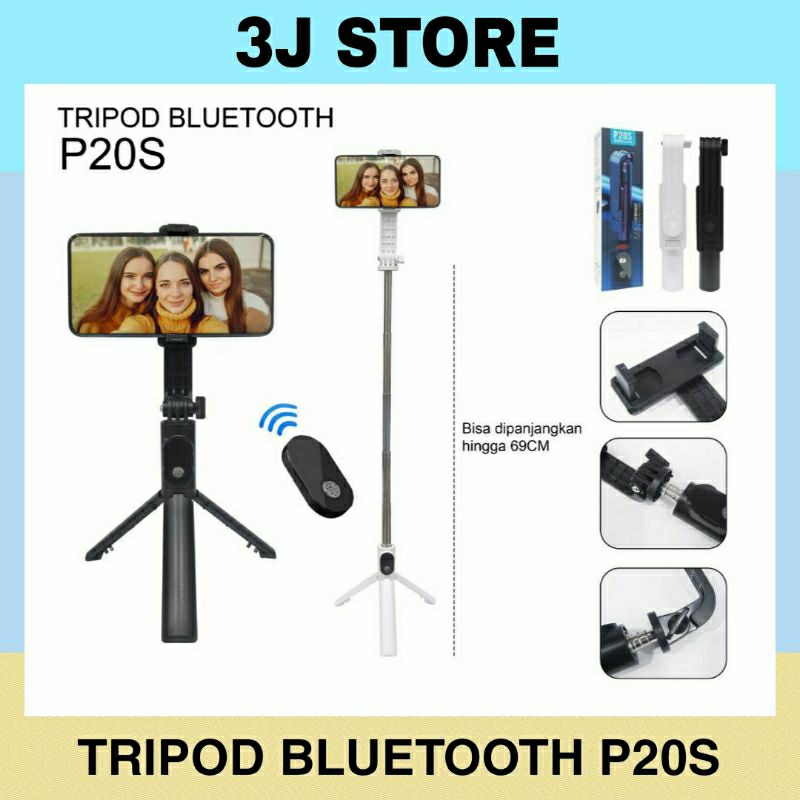 TRIPOD BLUETOOTH P20S TONGSIS SELFIE BLUETOTH P20S